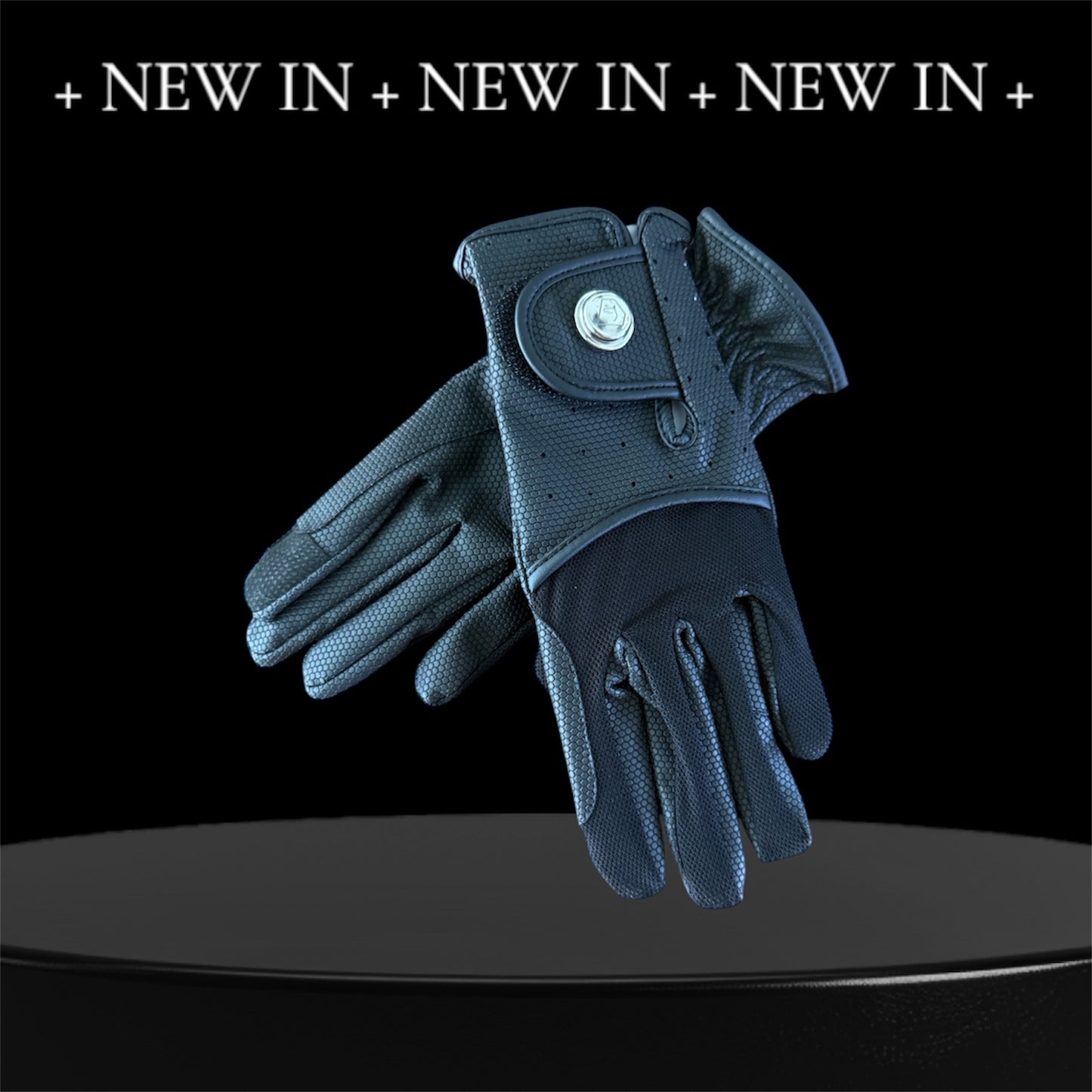 BLACK MESH GLOVES