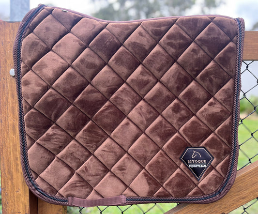 VELVET BROWN DRESSAGE PAD