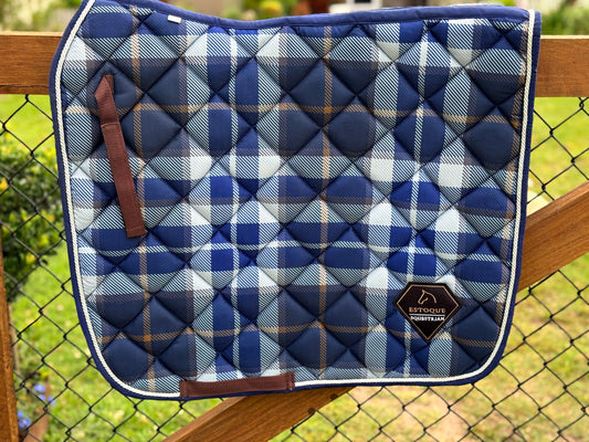 BLUE CHECKERED LIMITED EDITION DRESSAGE PAD