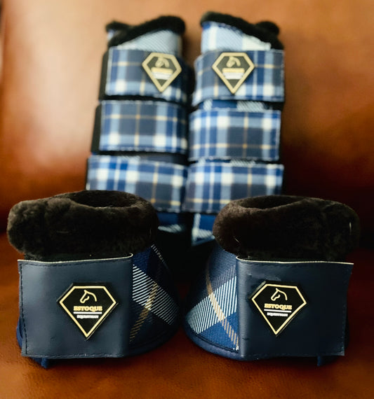 BLUE CHECKERED BELL BOOT