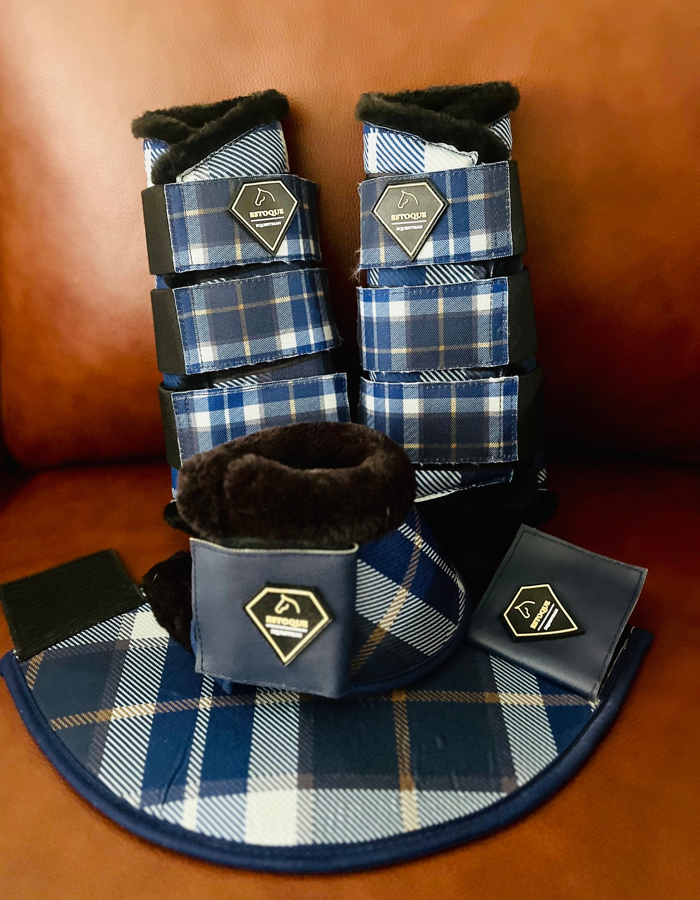 BLUE CHECKERED BELL BOOT